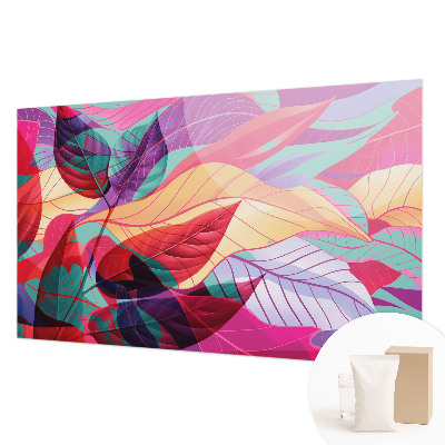 Papel de parede para sala Folhas abstratas