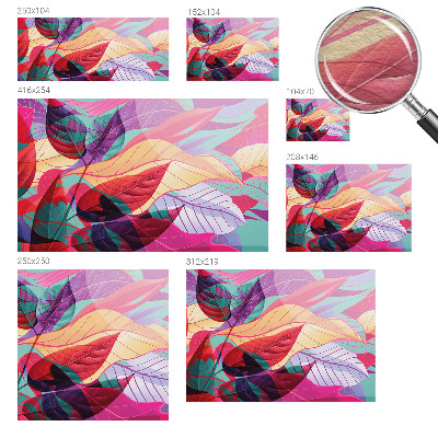 Papel de parede para sala Folhas abstratas
