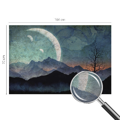 Mural de fotos na parede Paisagem noturna