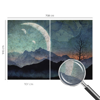 Mural de fotos na parede Paisagem noturna