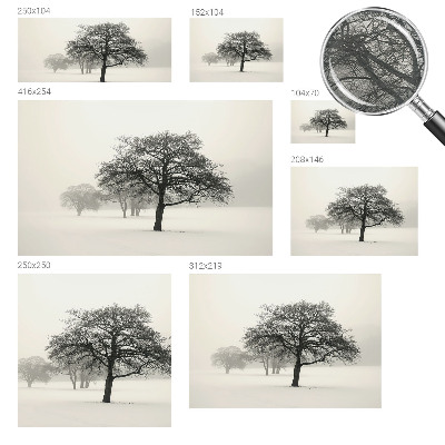 Papel de parede fotográfico Árvores de inverno