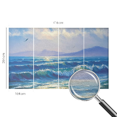 Mural fotográfico Ondas do mar
