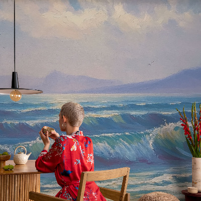 Mural fotográfico Ondas do mar