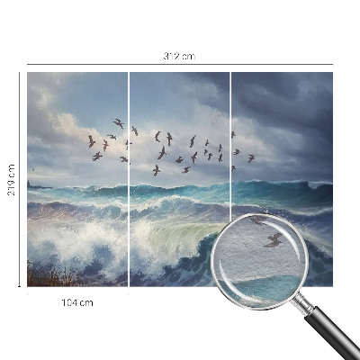 Papel de parede fotográfico Ondas do mar