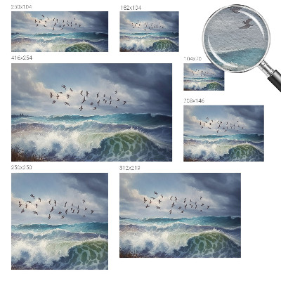 Papel de parede fotográfico Ondas do mar