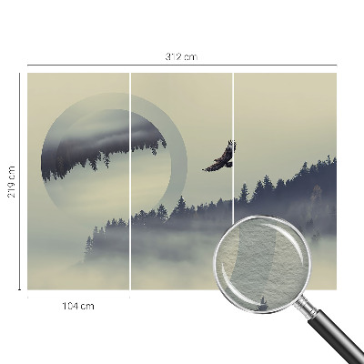 Papel de parede para sala Paisagem florestal