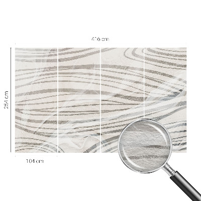 Papel de parede Linhas onduladas