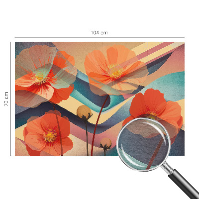 Mural de fotos na parede Flores dos sentidos
