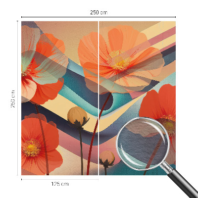 Mural de fotos na parede Flores dos sentidos