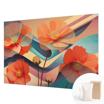 Mural de fotos na parede Flores dos sentidos