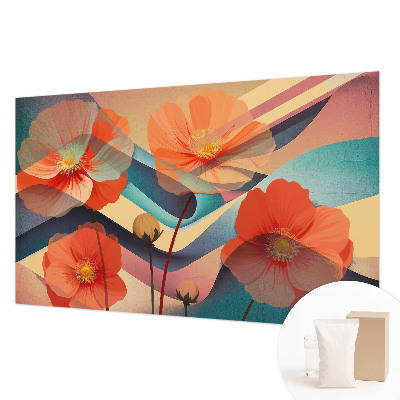 Mural de fotos na parede Flores dos sentidos