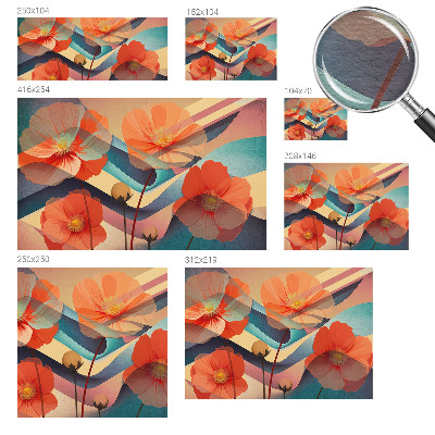 Mural de fotos na parede Flores dos sentidos