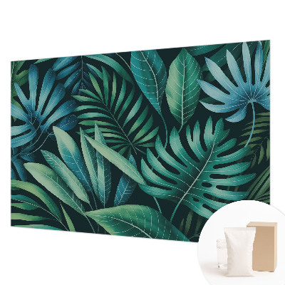 Papel de parede decorativo Folhas tropicais