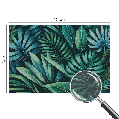 Papel de parede decorativo Folhas tropicais