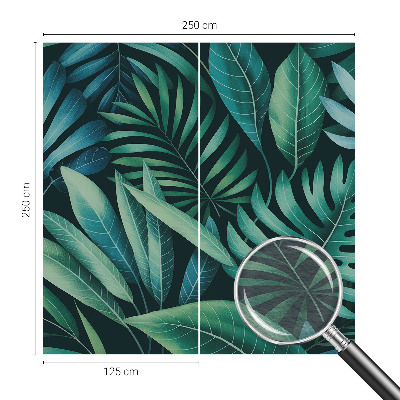 Papel de parede decorativo Folhas tropicais