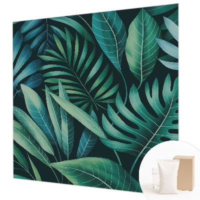 Papel de parede decorativo Folhas tropicais