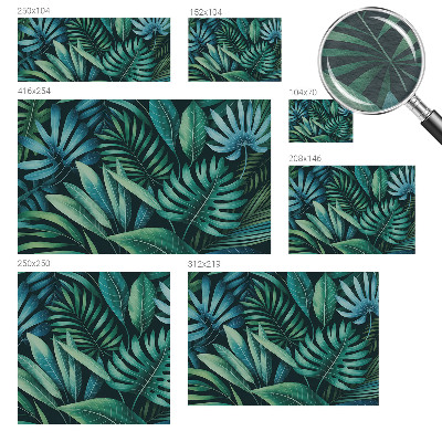 Papel de parede decorativo Folhas tropicais