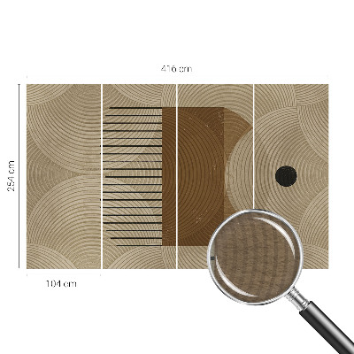 Papel de parede para quarto Geometria da harmonia