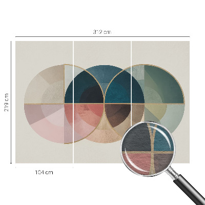 Papel de parede para sala Elegância geométrica