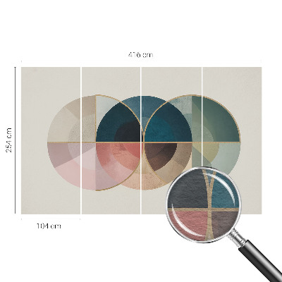 Papel de parede para sala Elegância geométrica