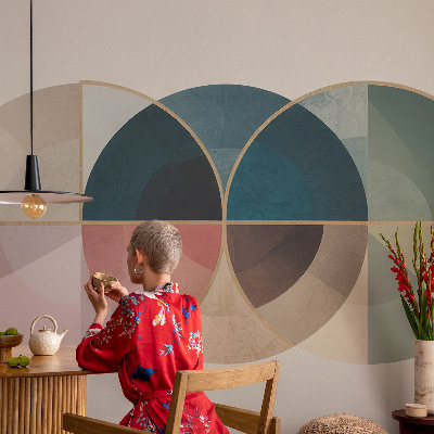 Papel de parede para sala Elegância geométrica