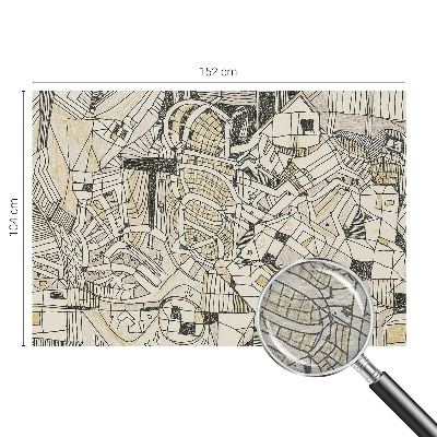 Papel de parede para sala Abstração geométrica