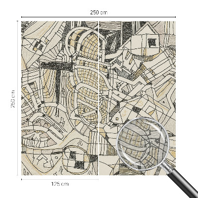 Papel de parede para sala Abstração geométrica