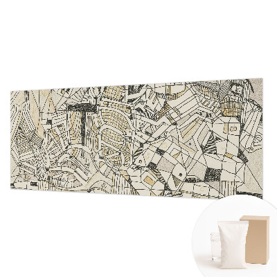 Papel de parede para sala Abstração geométrica