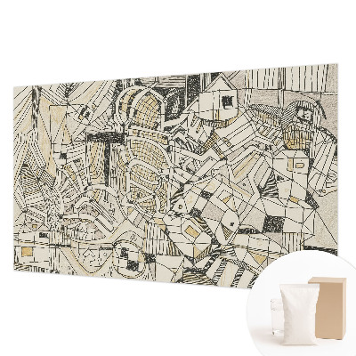 Papel de parede para sala Abstração geométrica