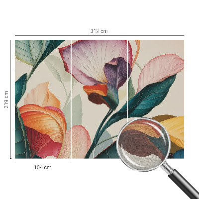 Mural de parede Flores coloridas