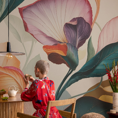 Mural de parede Flores coloridas