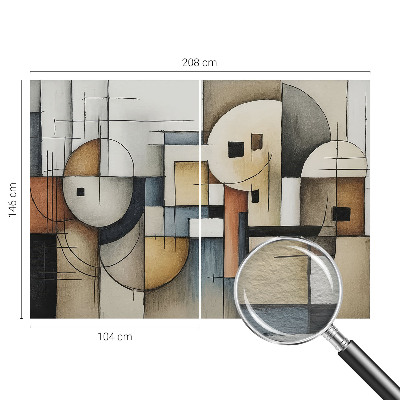 Papel de parede para sala Harmonia geométrica