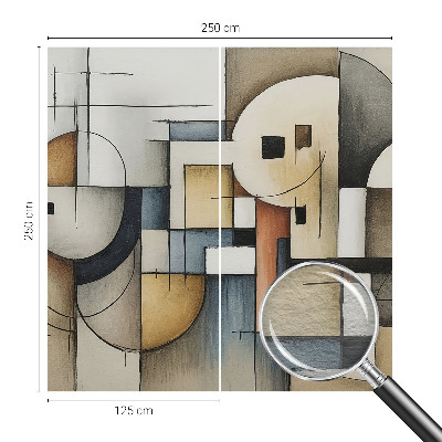 Papel de parede para sala Harmonia geométrica