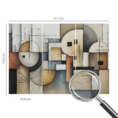 Papel de parede para sala Harmonia geométrica