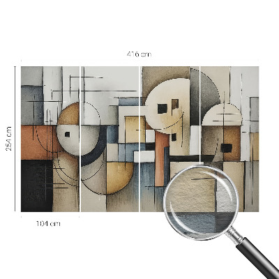 Papel de parede para sala Harmonia geométrica