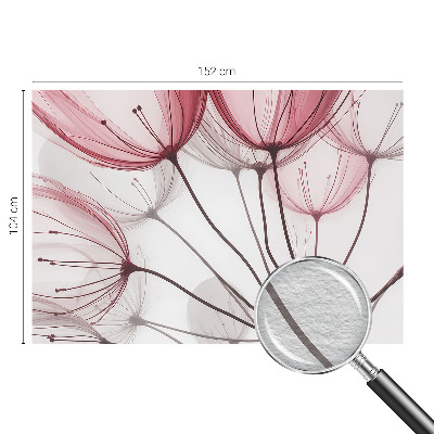 Papel de parede para quarto silhuetas florais