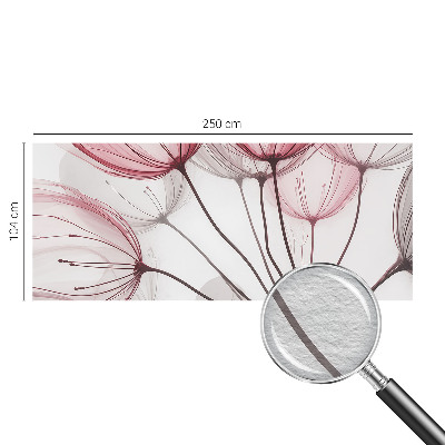 Papel de parede para quarto silhuetas florais