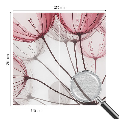 Papel de parede para quarto silhuetas florais