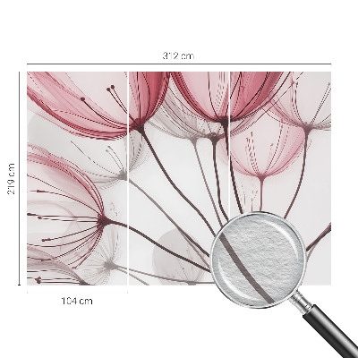 Papel de parede para quarto silhuetas florais