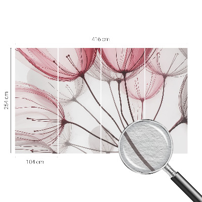 Papel de parede para quarto silhuetas florais