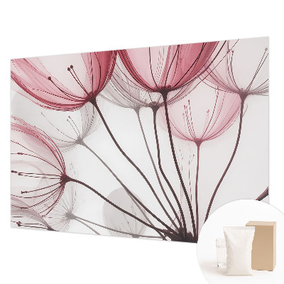 Papel de parede para quarto silhuetas florais