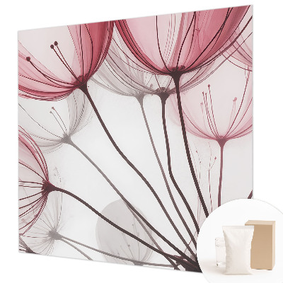 Papel de parede para quarto silhuetas florais