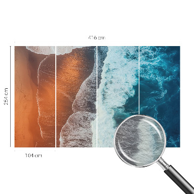 Mural fotográfico simbiose marinha