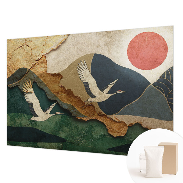 Papel de parede para sala Guindastes do Oriente