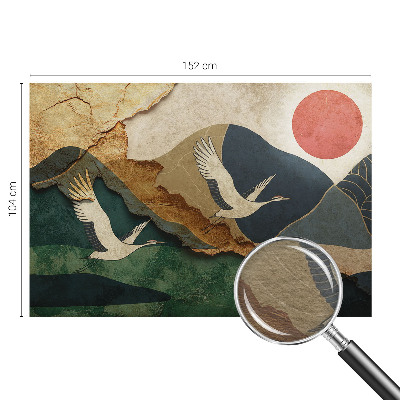 Papel de parede para sala Guindastes do Oriente