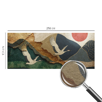 Papel de parede para sala Guindastes do Oriente