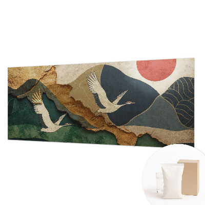 Papel de parede para sala Guindastes do Oriente