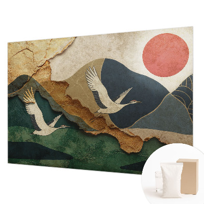 Papel de parede para sala Guindastes do Oriente