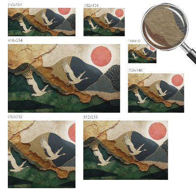 Papel de parede para sala Guindastes do Oriente