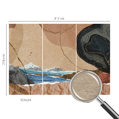 Mural de fotos na parede Paisagem abstrata